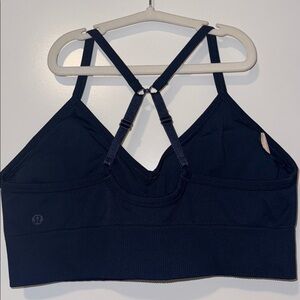 Lululemon Navy Blue Ebb to Street Strappy Sports Bra